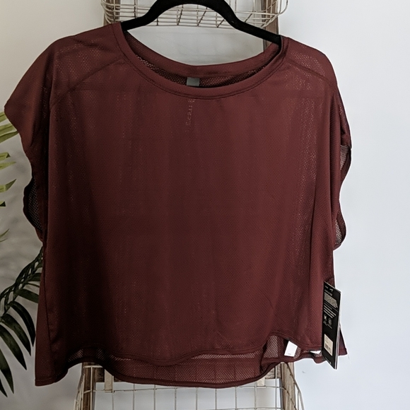 Mesh MPG AURA 2.0 OVERSIZED STUDIO TOP NWT Mahogany Large - Picture 2 of 5